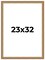 23x32 Museum-Quality Picture Frame with UV-Resistant Acrylic & Acid-Free Backing, Available in 4 Finishes - Gold, Silver, Bronze, and Black